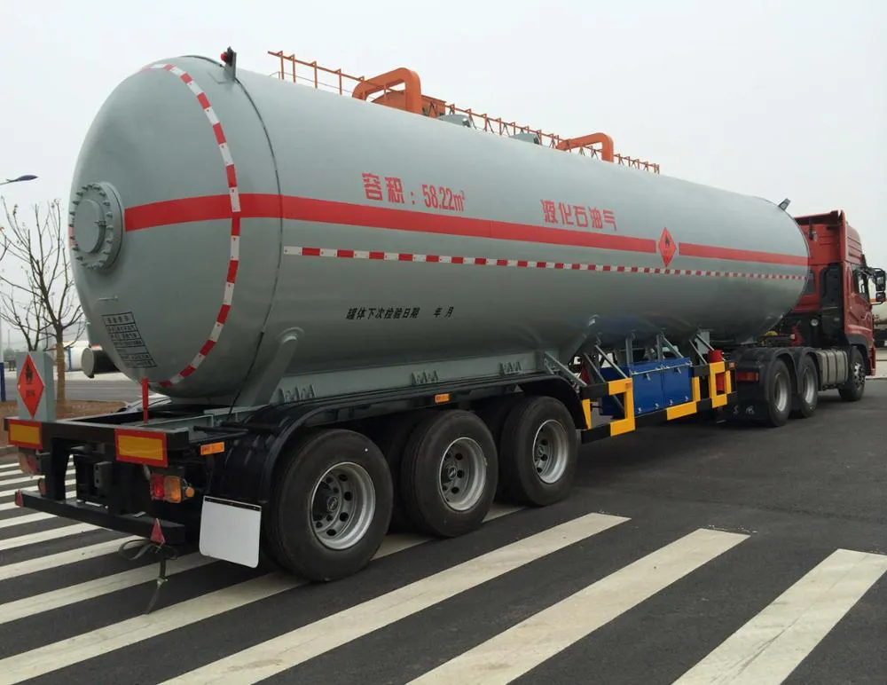 LPG Tank Trailer Bobtail Truck Transport 30- 60 M3 Butane Propane Cooking Gas