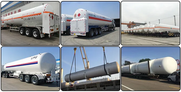 LPG Transport Truck 56m3 LPG Truck Semi Trailer LPG Truck Trailer for Sale