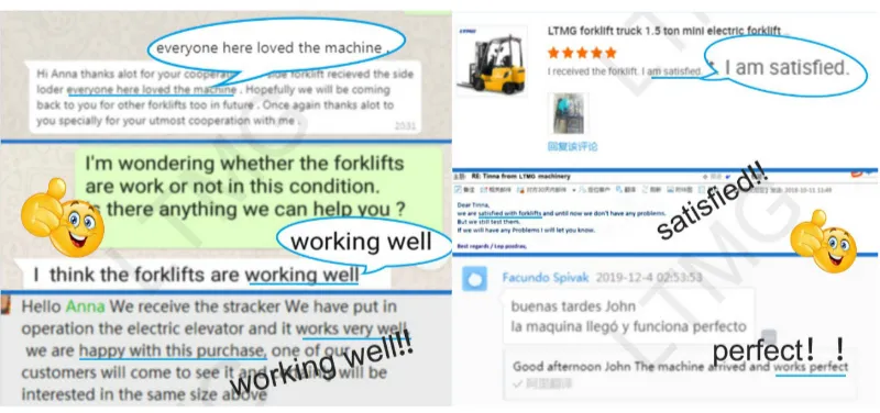 Ltmg 1.5t 2t 3t 5t 3 Ton 5 Ton LPG Gasoline Forklift with Nissan EPA Engine and Side Shifter