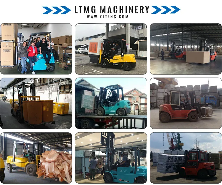 Ltmg 1.5t 2t 3t 5t 3 Ton 5 Ton LPG Gasoline Forklift with Nissan EPA Engine and Side Shifter