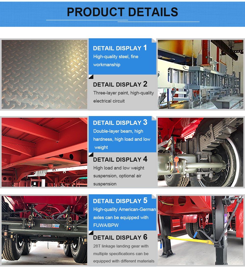 Luen 3 Axles 4 Alxes 45 Cbm Dust Tank Semi Trailer for Powder Cement Truck