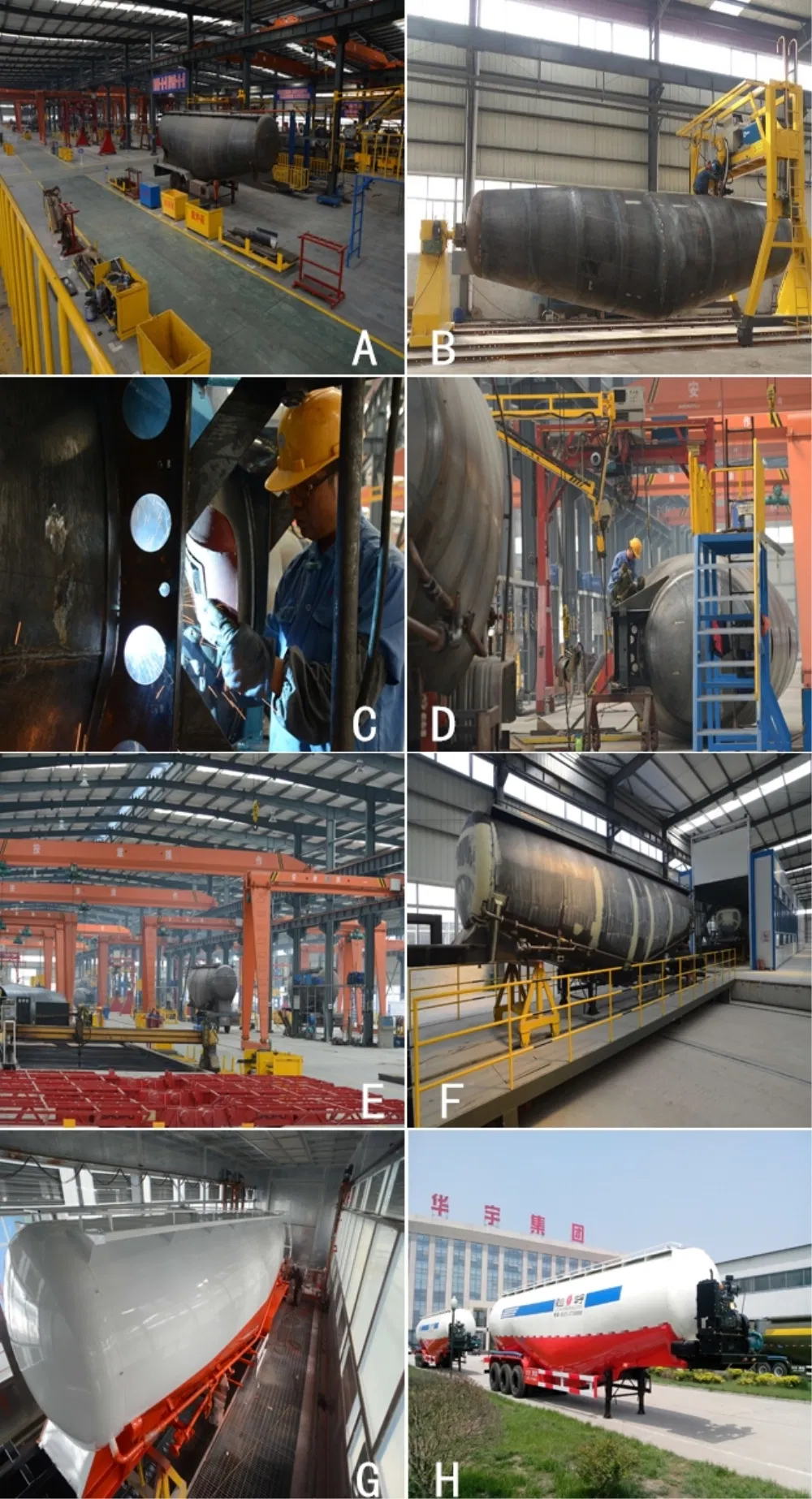 Manufacture 40cbm Bulk Cement Transport Powder Material Tanker Truck Semi Trailer