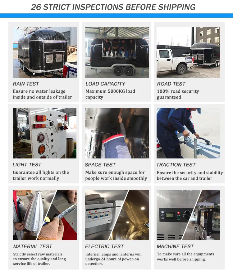 Mobile Fast Food Hamburger BBQ Pizza Donut Food Truck Burger Van Street Food Trucks Outdoor Outdoor Mobile Food Truck with Kitchen Equipment