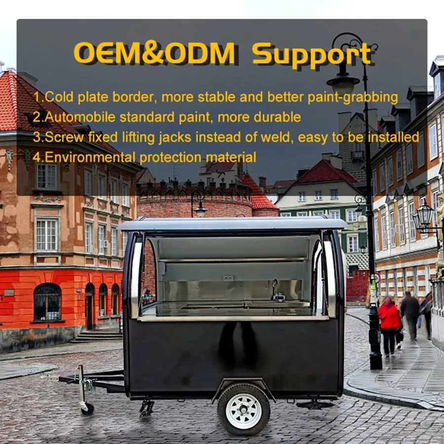 Mobile Food Trailer Food Truck Trailer Hot Dog Cart