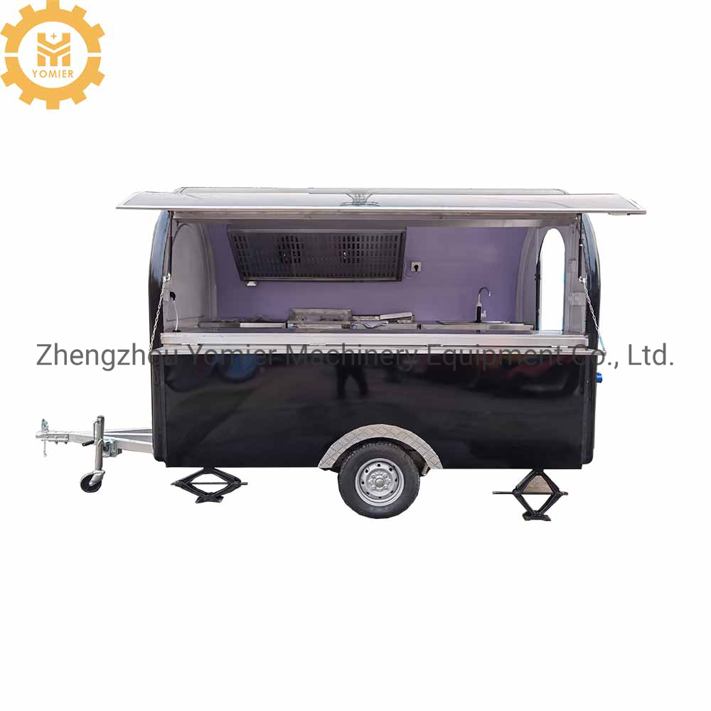 Mobile Gas Griddle Ice Cream Food Cart