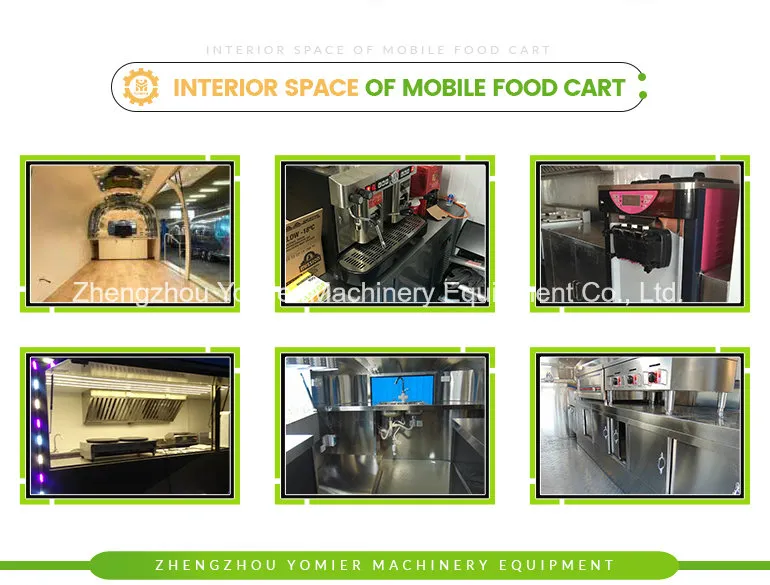 Mobile Noodles Popcorn Food Cooking Truck with Ce
