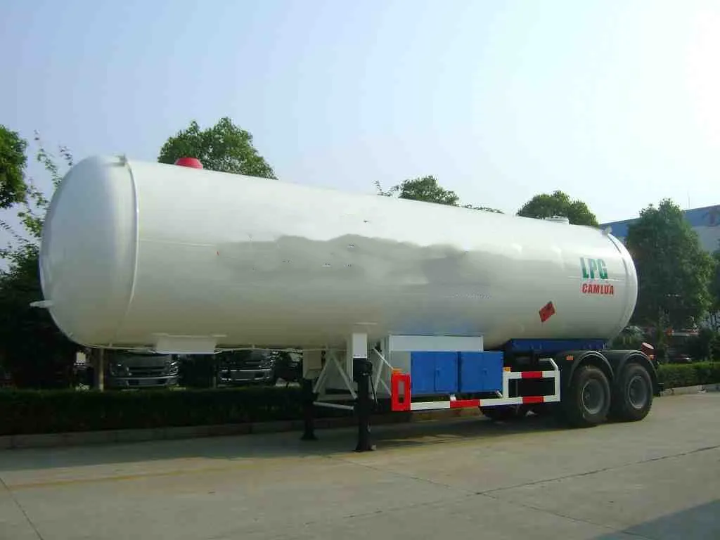 New LPG Trailer Tank 24tons 26tons 28tons 30tons LPG Tank Semi Trailer