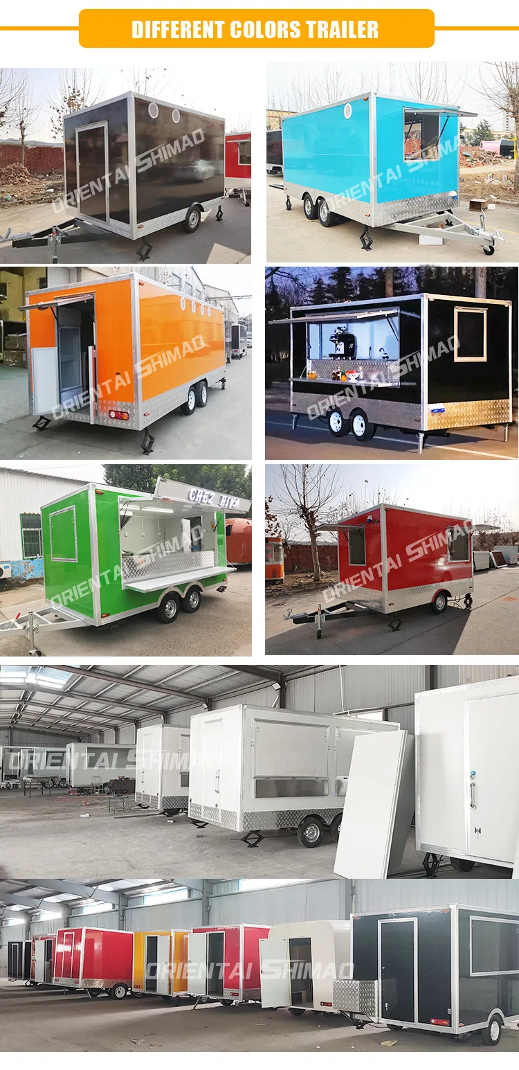 New Square Mobile off Road Camper Trailer with Tow Bar Color Sticker