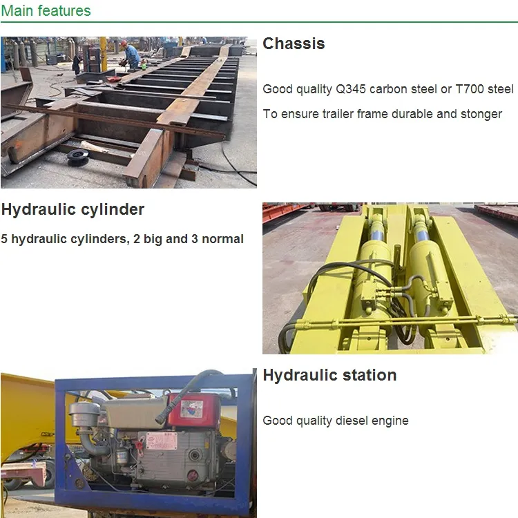 New Tri-Axle 60 Ton Hydraulic Collapsible Gooseneck Trailer