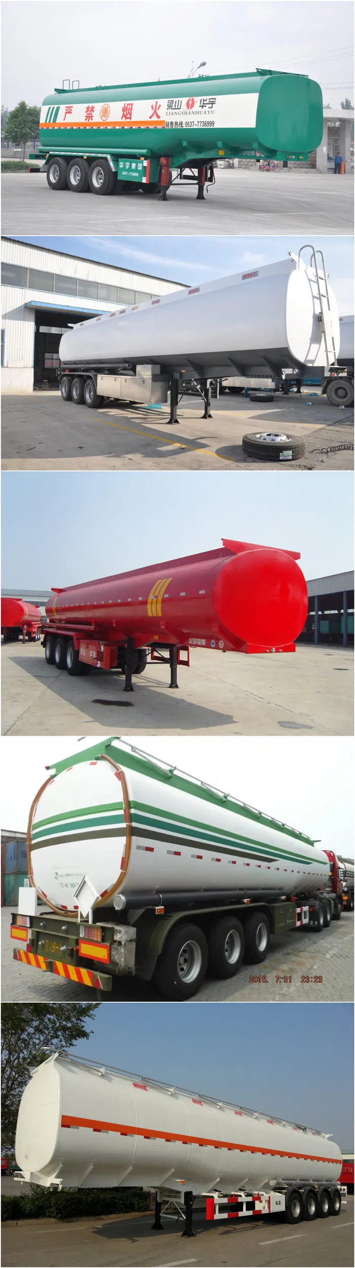 Oil Fuel Tanker Transportation Tank Semi Trailer