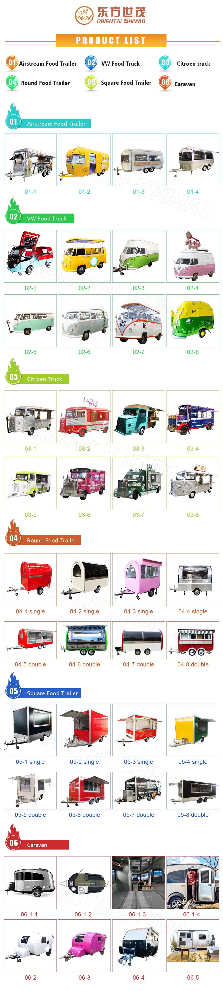Oriental Shimao Popular Camper Trailer Tent Events Truck Food Trailer