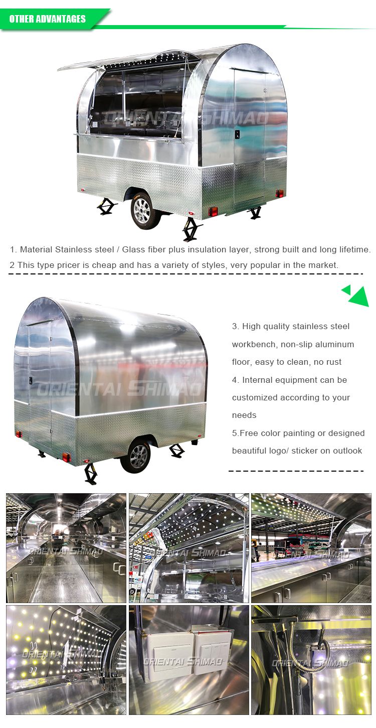Oriental Shimao Popular Camper Trailer Tent Events Truck Food Trailer