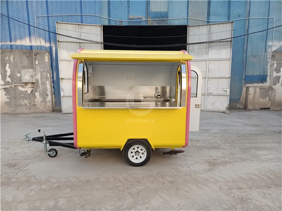 Popular Food Trailer Mobile Food Carts with Vin
