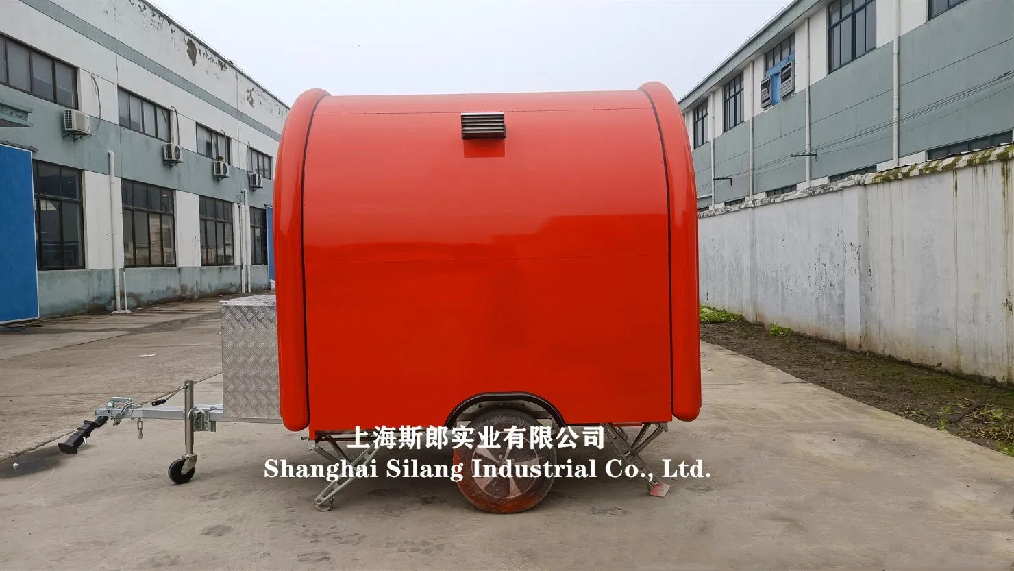 Red Customized Ice Cream Food Trailer in Europe 230*200* 230cm
