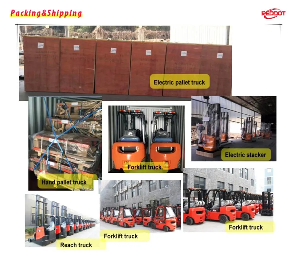 Redlift Small 2000kg 2ton Electronic Hand Pallet Jack Battery Powered Full Electric Pallet Truck with CE Certification for Material Handling Warehouse