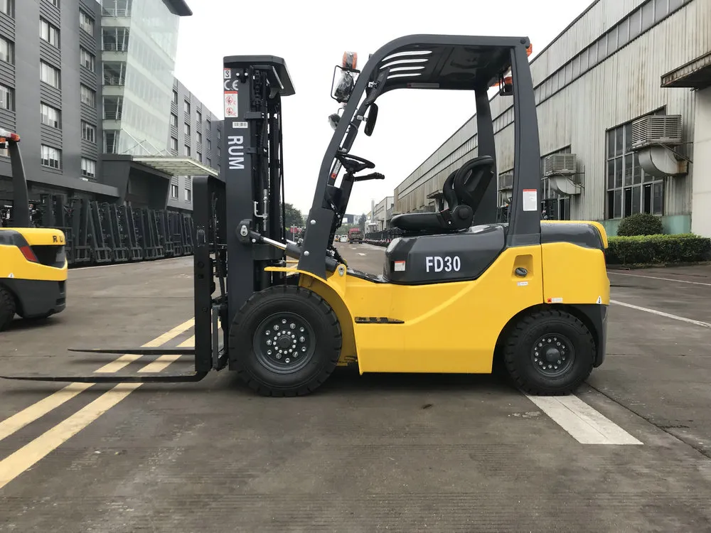 Rum 3000kg/3500kg Diesel Forklift with Triplex Mast and Side Shift CE, ISO9001