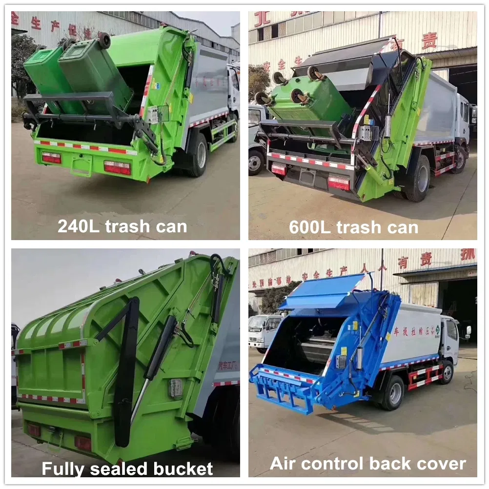Shacman Rear Loading Type 8m3 Waste Collection Garbage Compactor Truck