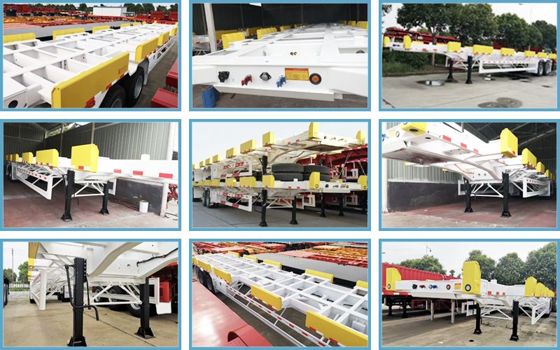 Shuttle Chassis Terminal Semi-Trailer in Terminals for Transport and Repositioning of Dry Cargo Containers