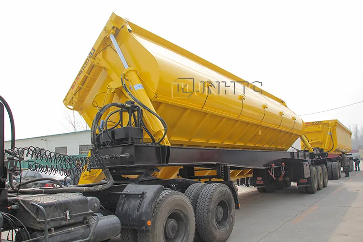 Side Tipper Trailers Coal with Linked Model