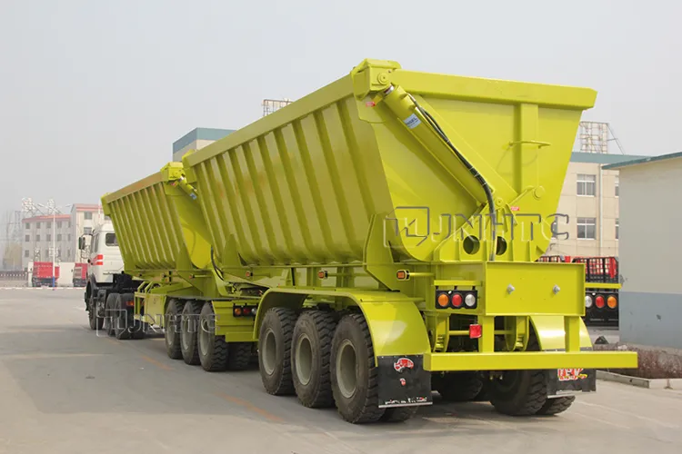 Side Tipper Trailers Coal with Linked Model