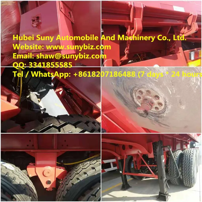 Side Trailer Tipper Side Dump Trailer Capacity Dropside Side Tipper Trailer for Sale