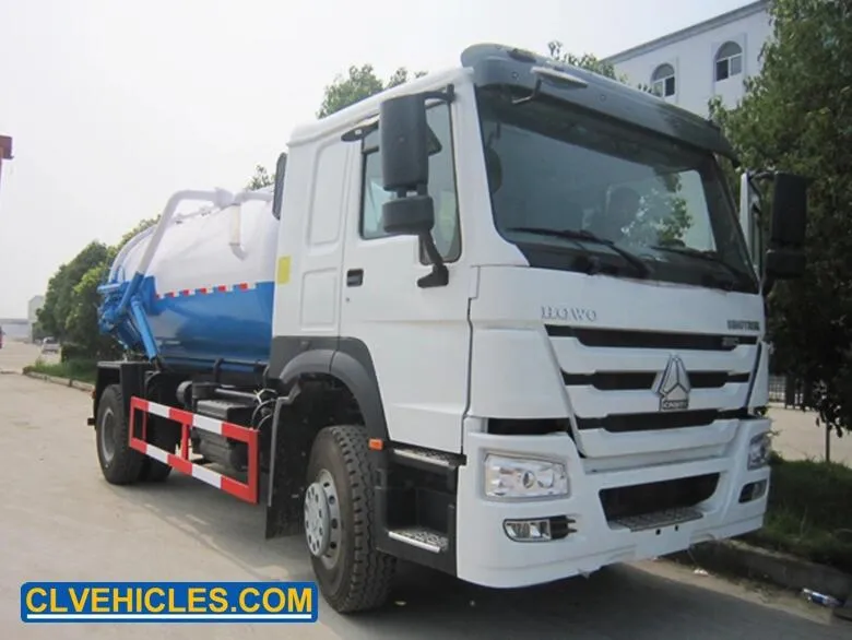 Sinotruk HOWO 10cbm 6 Wheelers Sewage Vacuum Cesspool Suction Truck