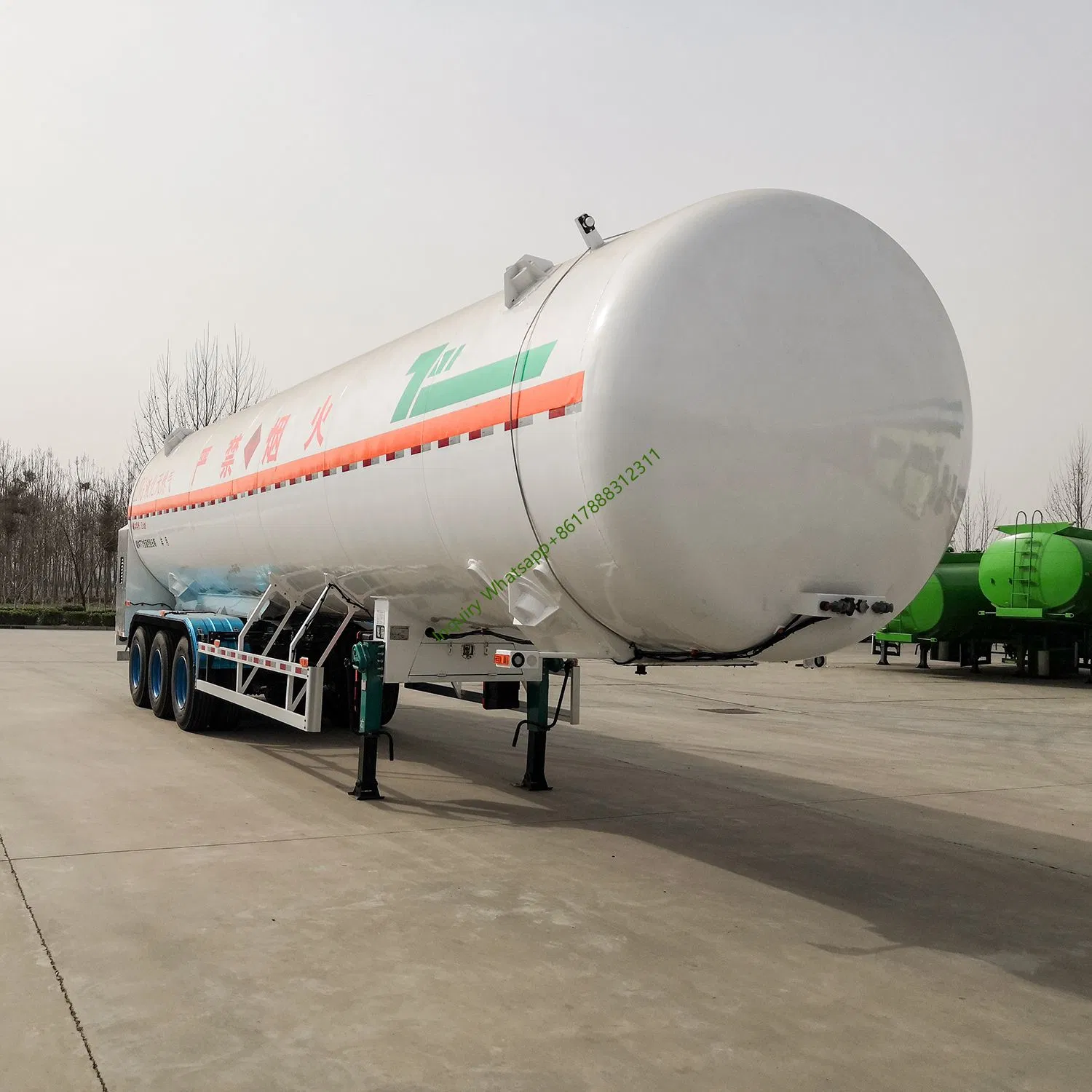 Sinotruk Manufacturing Factory LNG Semi Trailer LNG Storage Semi Trailer