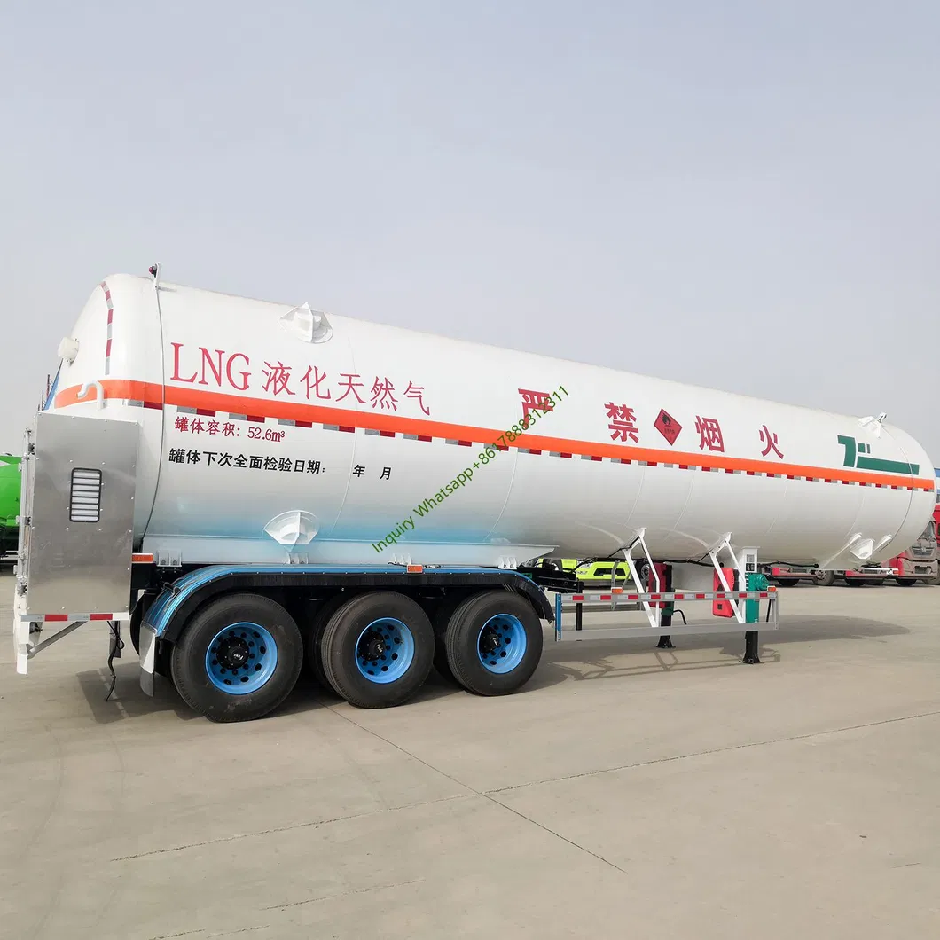 Sinotruk Manufacturing Factory LNG Semi Trailer LNG Storage Semi Trailer