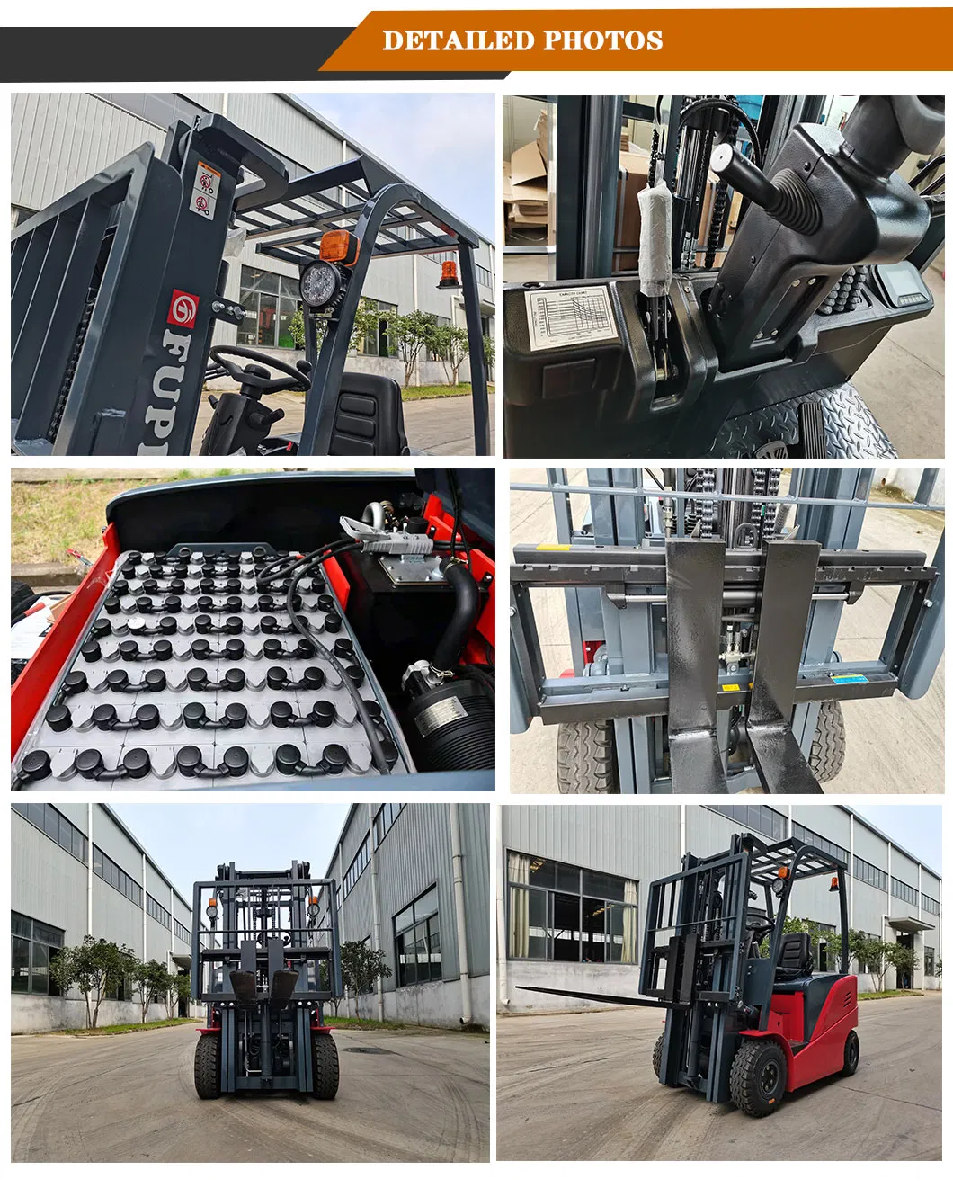 Small Mini Electric Forklift 1.5 Ton High Lift Four Fulcrum Balance Hydraulic Electric Forklift