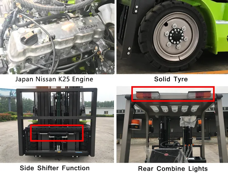 Snsc 3ton Gasoline Petrol Gas Forklift Truck with Ce