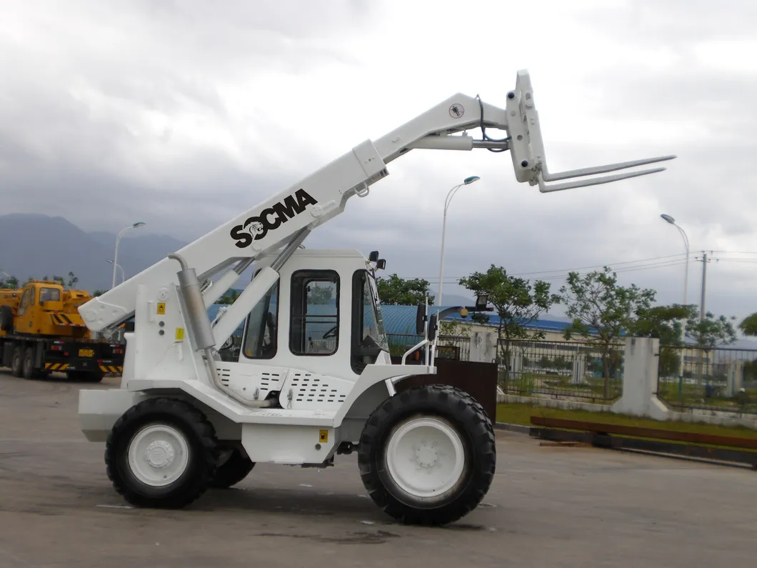Socma 3ton Mini Telescopic Forklift Hnt30-4 with 6m Boom
