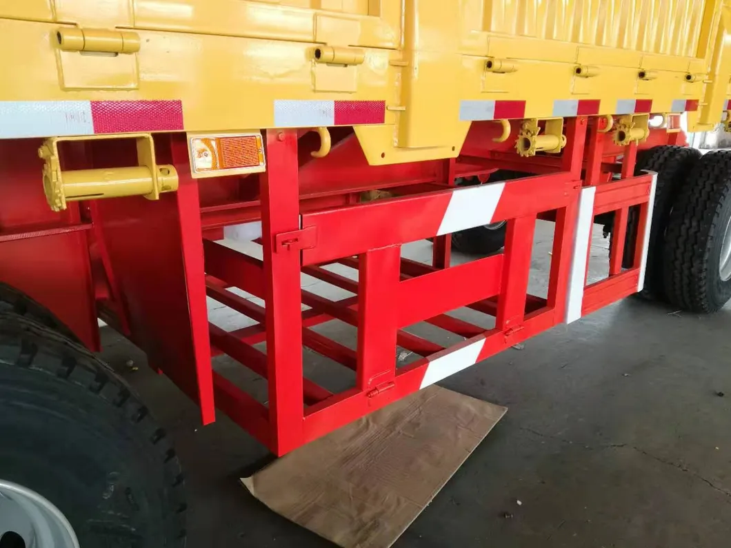 Steel 30t Tri Axle Capacity Full Trailer for Cargo Transport