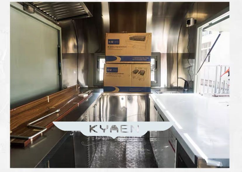 Street Ice Cream/Hot Dog Food Trailer with Fully Kitchen Equipment