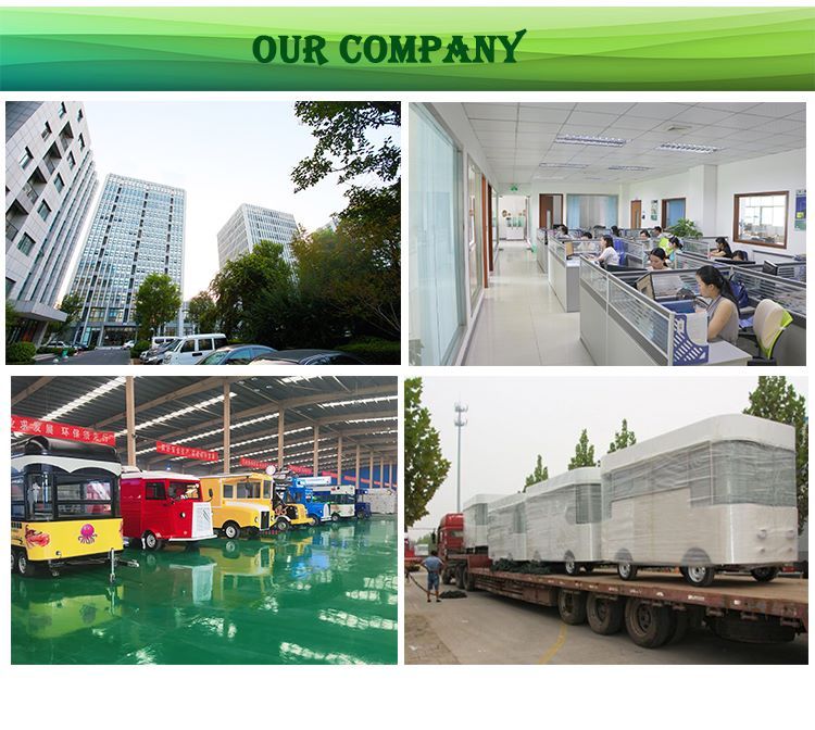 Street Ice Cream/Hot Dog Food Trailer with Fully Kitchen Equipment