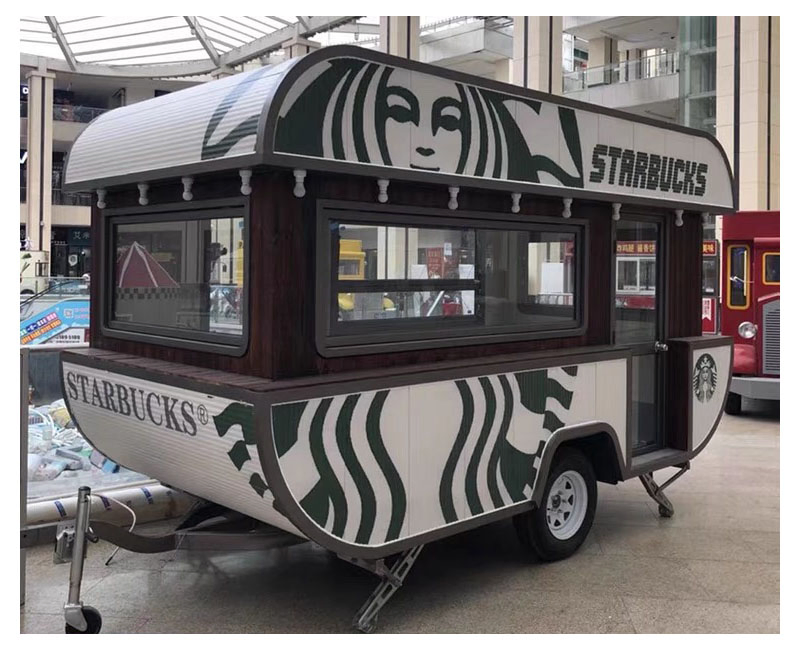 Street Ice Cream/Hot Dog Food Trailer with Fully Kitchen Equipment