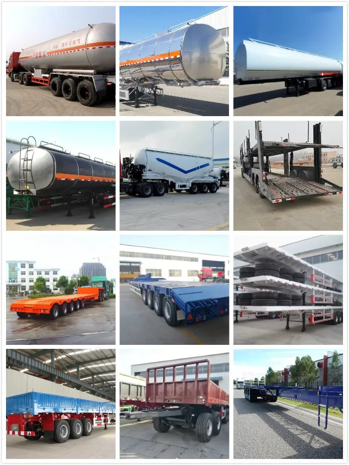 Sunken Lower Loading Deck Lowbed Truck Semitrailer Low Bed Semi Trailer