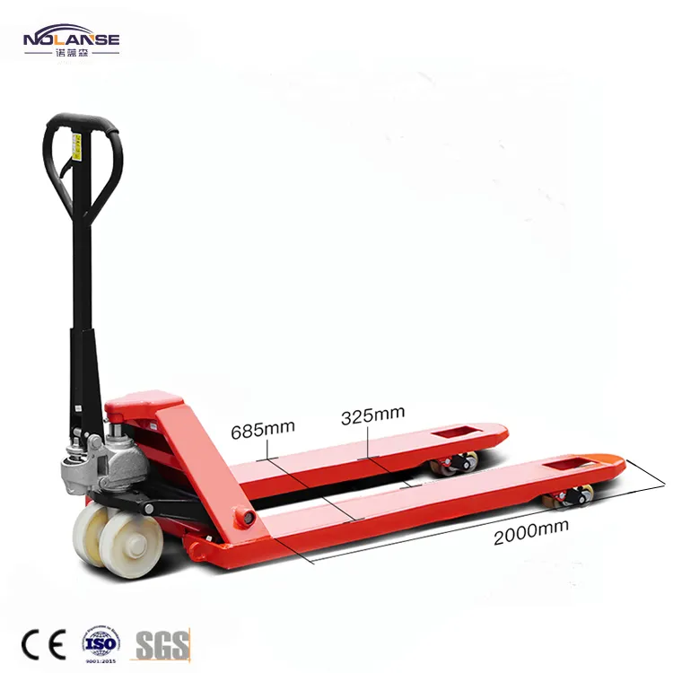 Suppliers Best Handling Long Hand Pallet Truck 2t 3t 2500kg for Lifting Equipment Used Sale