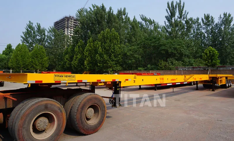 Titan Tridem Flat Deck Semi Trailer Low Drop Side Body Trailer