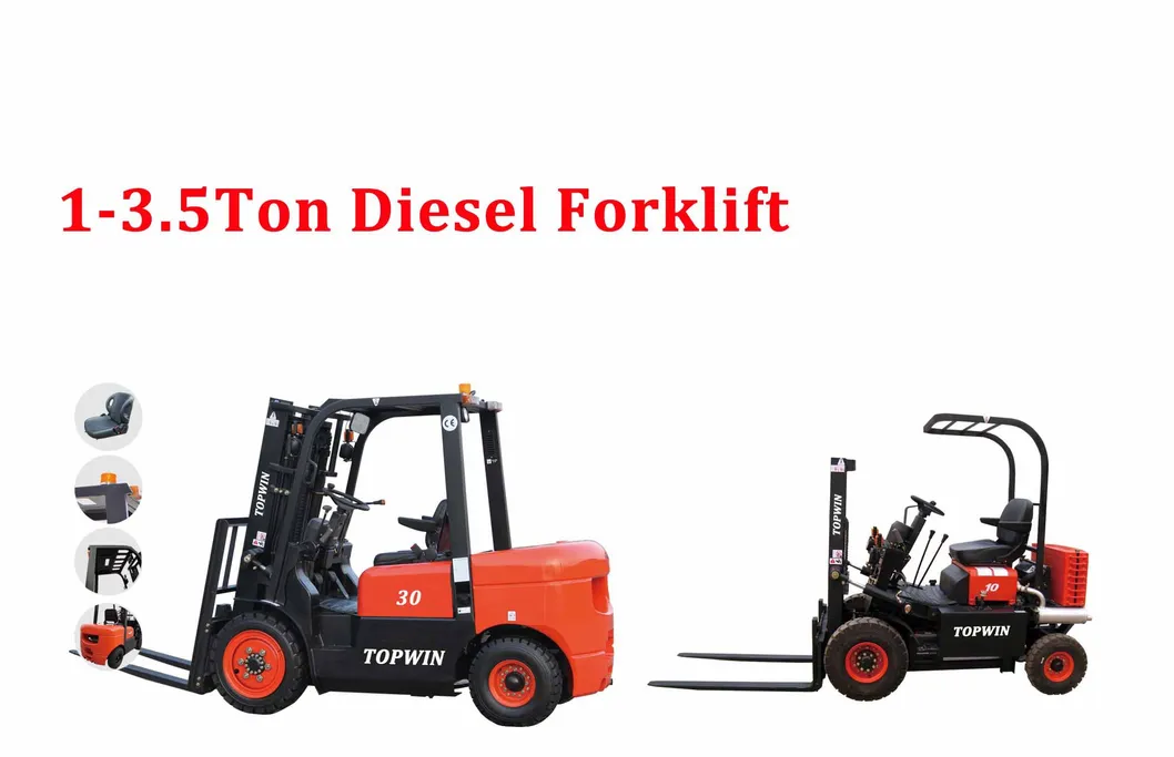 Topwin Forklift Truck 1.5ton 2ton 2.5ton 3ton 3.5ton New Electric Forklift Diesel Forklift LPG Forklift with CE