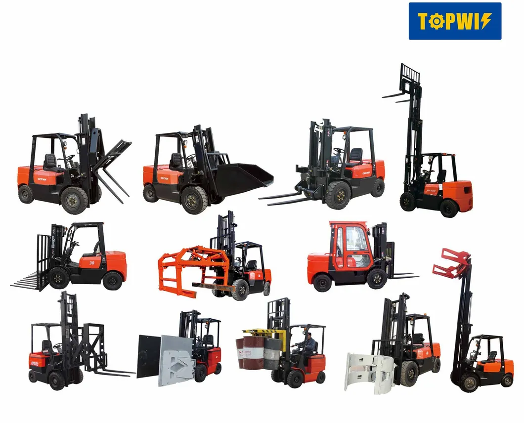 Topwin Full Directional Forklift Truck 2500kg Load Capacity for Long Materials and Awakward Goods