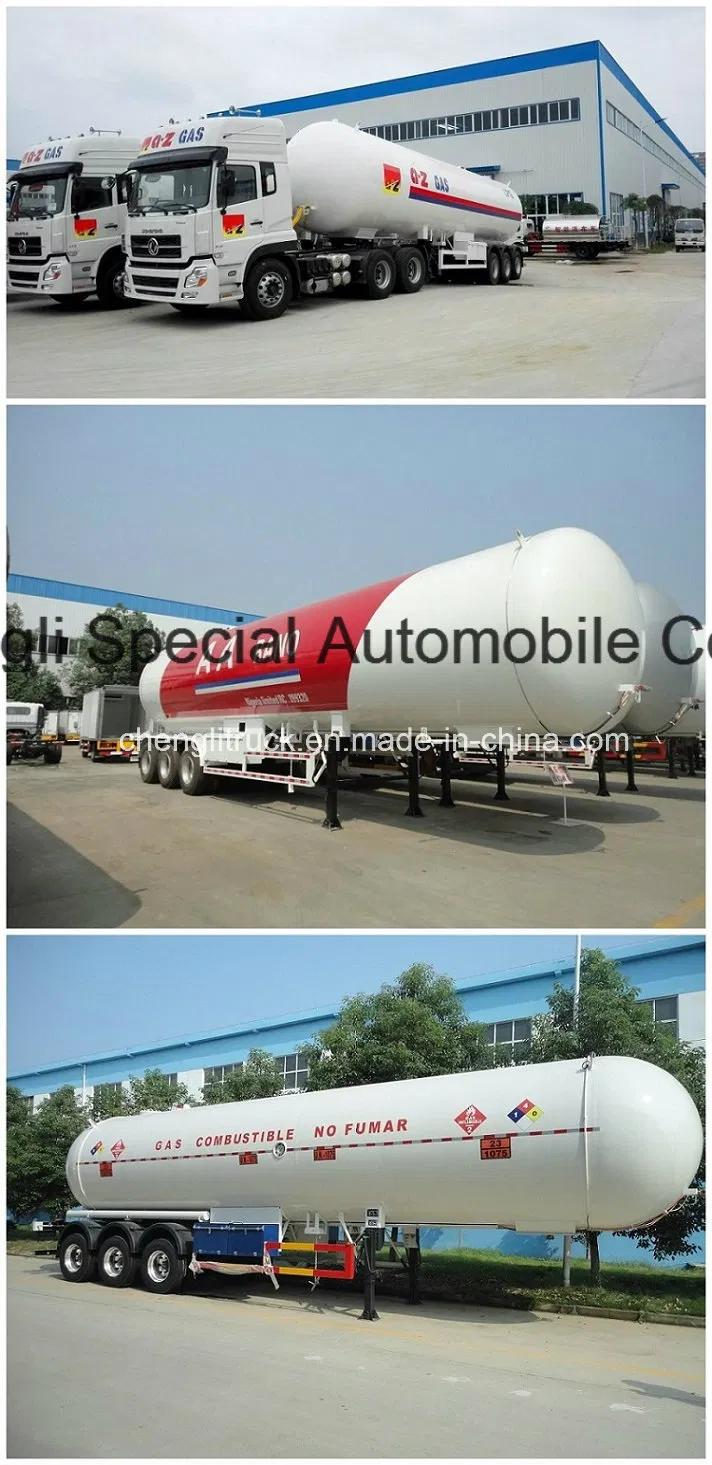 Trailer Type Cooking Gas Transmission Road LPG Tanker Truck