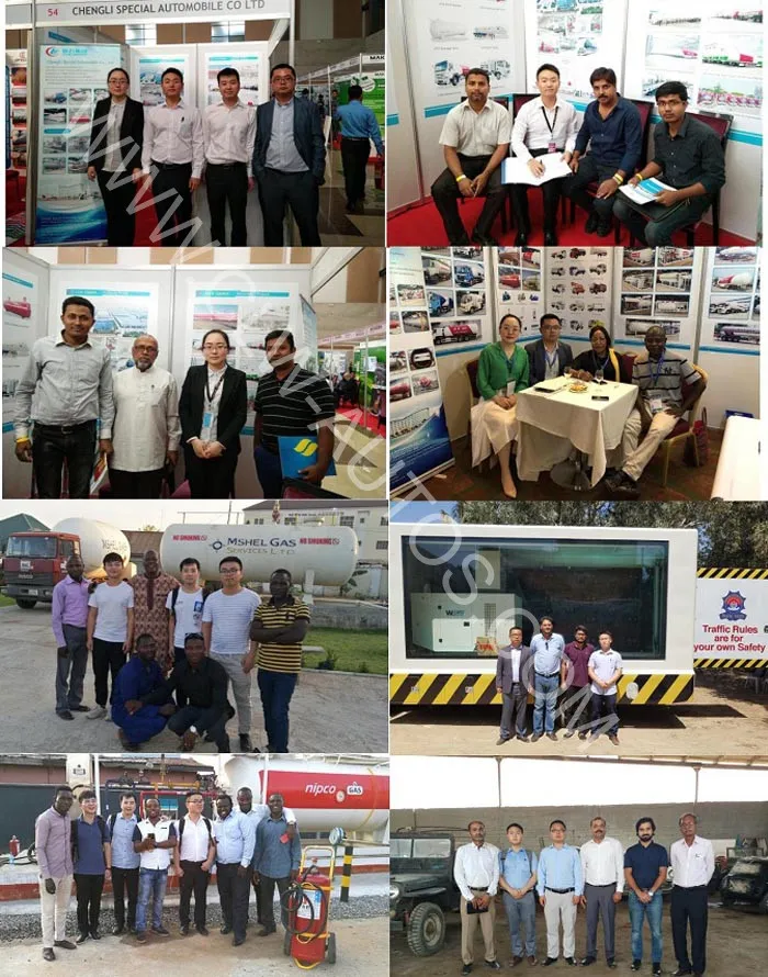 Tri-Axle 54000L LPG Tanker Semi Trailer LPG Truck Trailer 27 Tons Propane LPG Transport Tanker Trailer