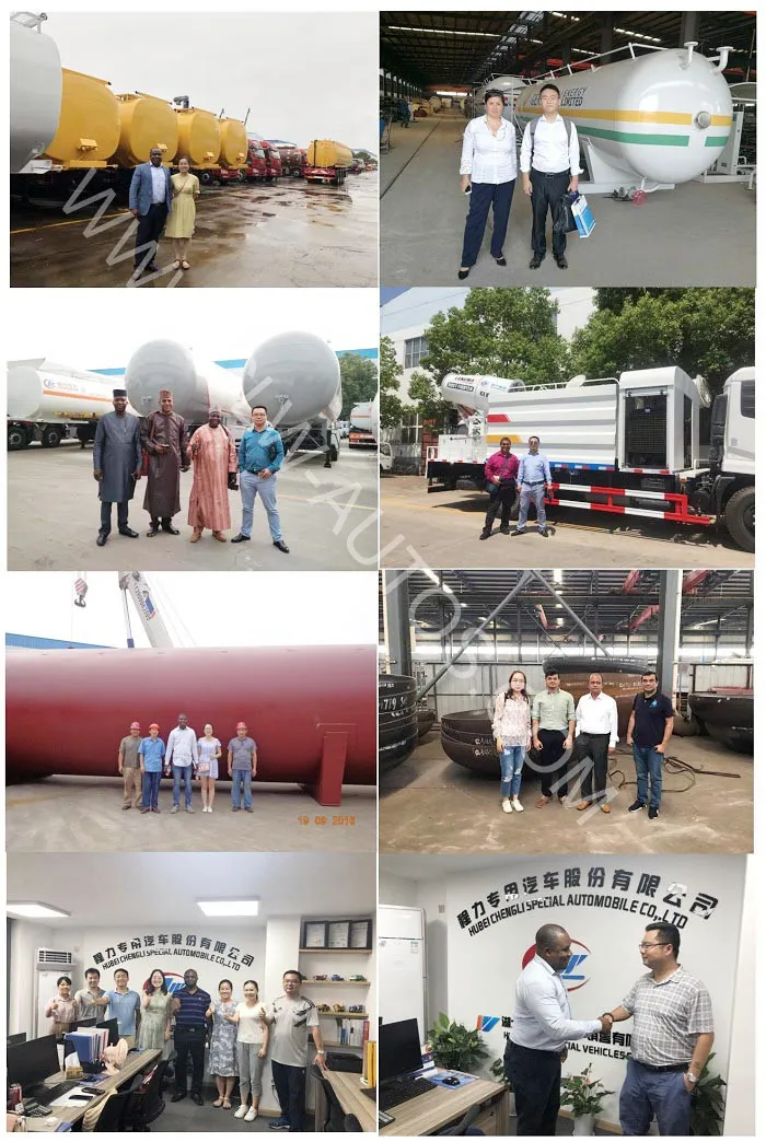 Tri-Axle 54000L LPG Tanker Semi Trailer LPG Truck Trailer 27 Tons Propane LPG Transport Tanker Trailer