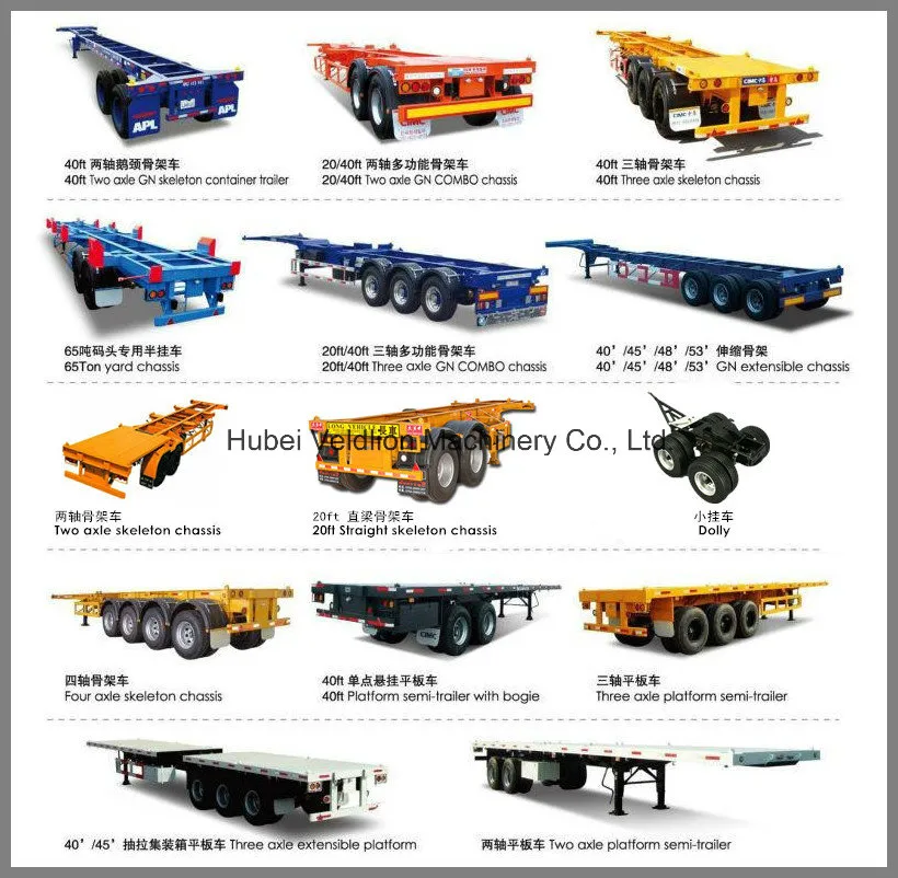 Tri-Axle 60mt, 60tons Low Bed Semi Trailer