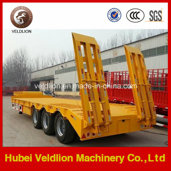 Tri-Axle 60mt , 60tons Low Bed Semi Trailer