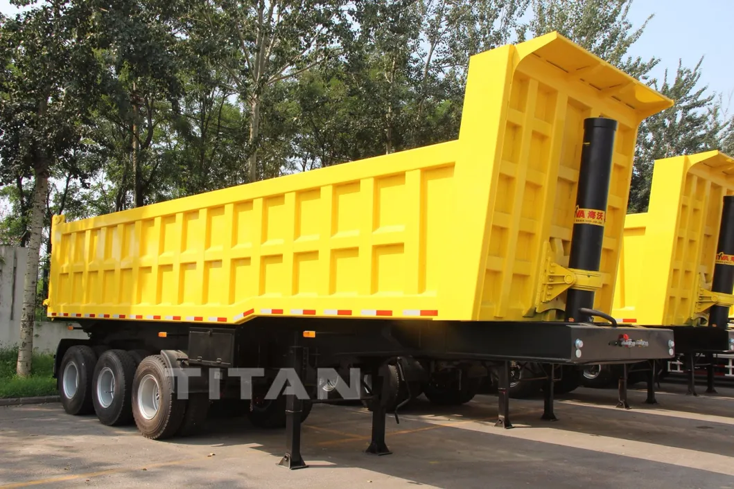 Tri Axle Hydraulic Tipping Semi Trailer Tipper Semitrailer Tipping Trailer Tipper Trailers for Sale