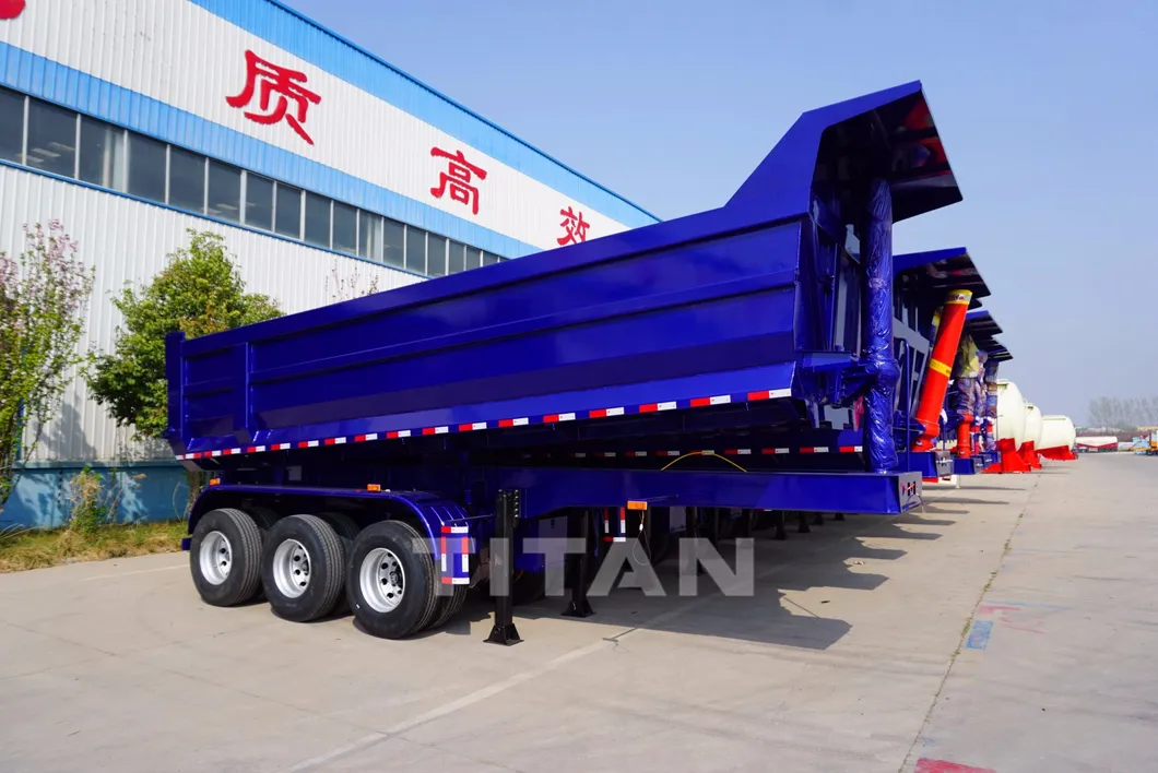 Tri Axle Hydraulic Tipping Semi Trailer Tipper Semitrailer Tipping Trailer Tipper Trailers for Sale