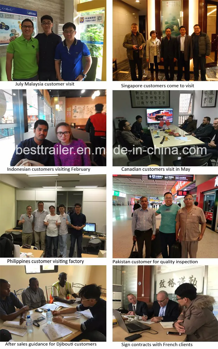 Tri Axle Hydraulic Tipping Semi Trailer Tipper Semitrailer Tipping Trailer Tipper Trailers for Sale