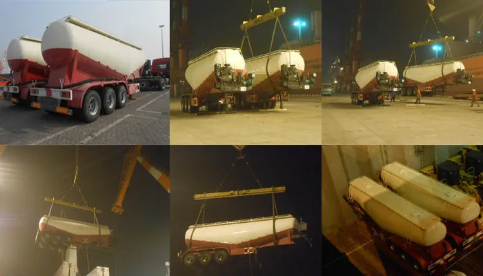 Tri-Axle V-Shape 30cbm Silo Dry Bulk Cement Truck Semi Trailer