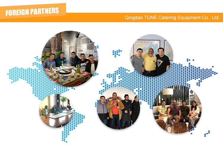 Tune 230cm Length Mobile Food Trailer Hot Dog Mobile Food Cart Snack Food Carts CE Approved